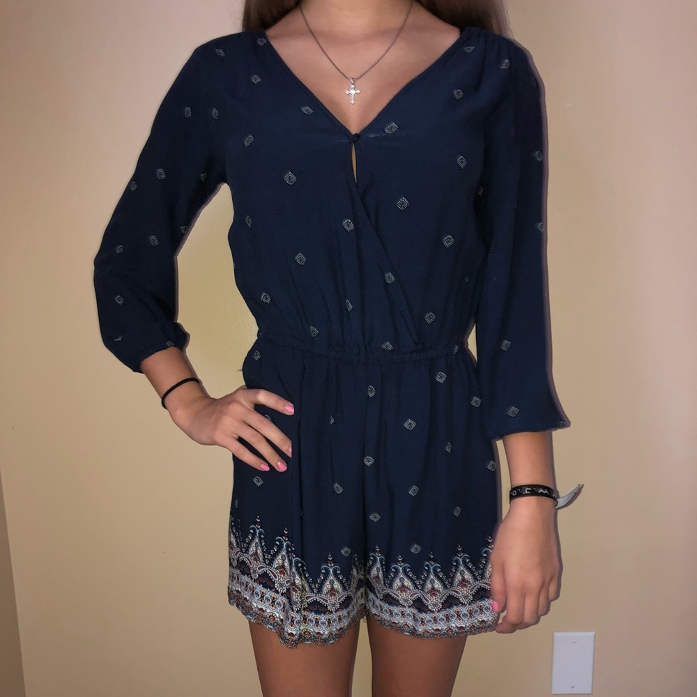 Navy romper